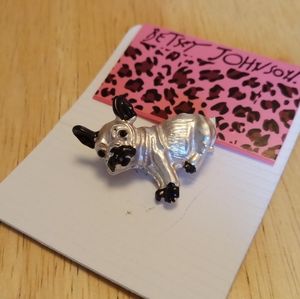 Betsey Johnson French Bulldog Pin